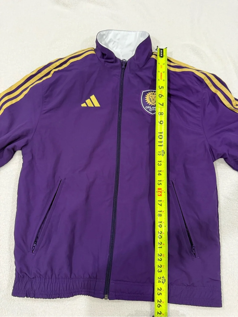 Adidas Orlando City SC 2025 Reversible Anthem Jacket Size Small